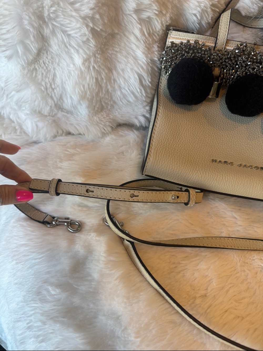 Marc Jacobs beads, and pom-pom Crossbody - Picture 10 of 11